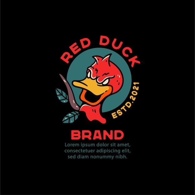 Duck Brand Tattoo Illustration Vintage