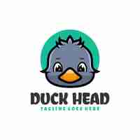 Free vector duck mascot logo design