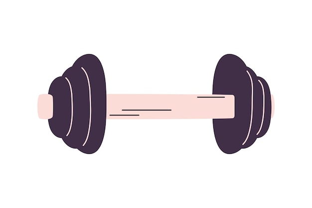 Free vector dumbbell gym icon white background