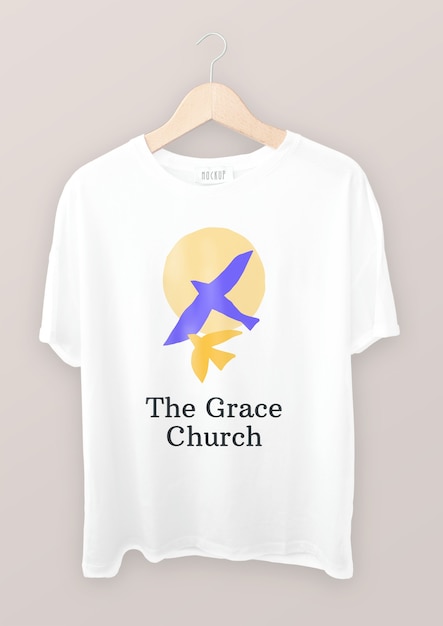 Duotone the grace church t-shirt design