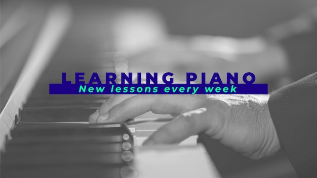 duotone learning piano online youtube channel art