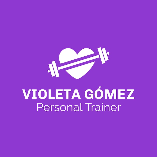 Duotone personal trainer logo