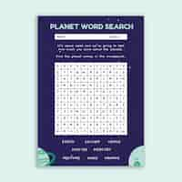 Free vector duotone world space week worksheet