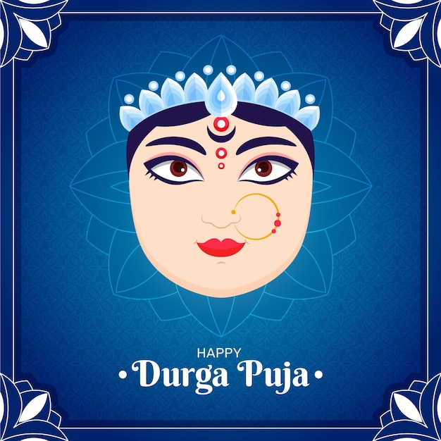 무료 벡터 durga-puja 축제 cocnept