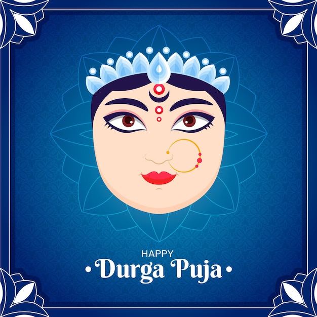 Durga-puja festival cocnept