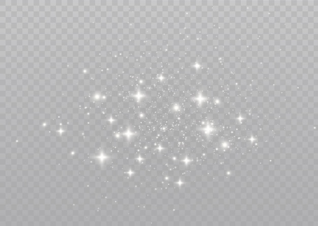 The dust sparks and golden stars shine with special light     sparkling magical dust particles