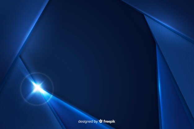 Dynamic abstract blue metallic background