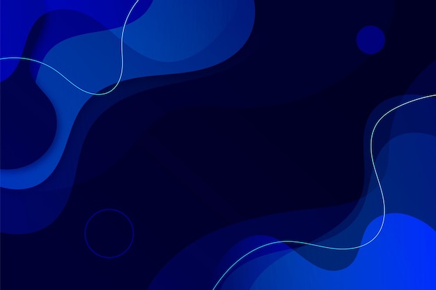 Dynamic blue background with abstract shapes