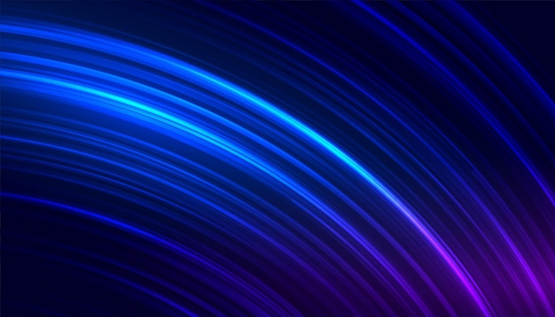 Free vector dynamic effect glowing curvy light trails banner design