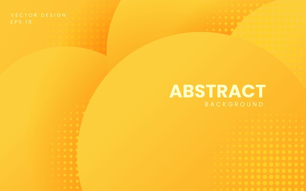 Dynamic fluid abstract background Orange color 3D style vector