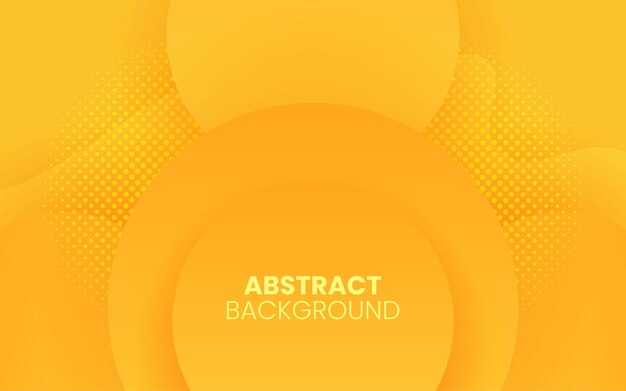 Dynamic fluid abstract background Orange color 3D style vector