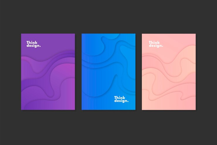 Free Vector dynamic gradient covers collection
