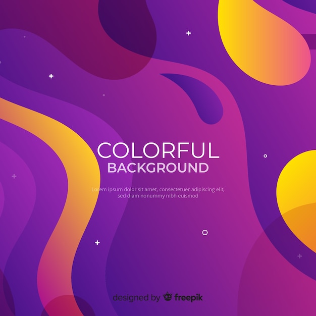 Dynamic gradient shapes background