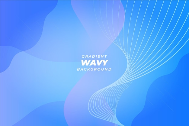 Dynamic gradient wavy background