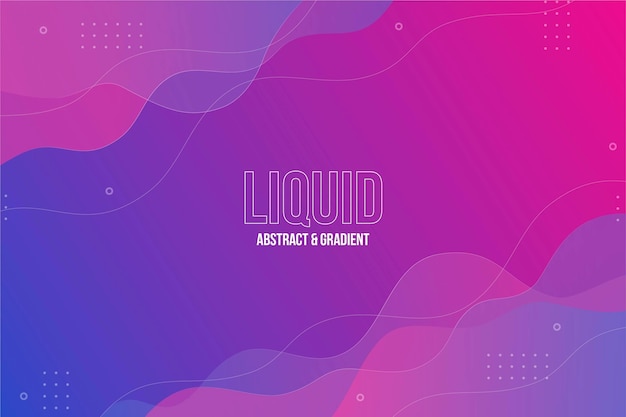 Dynamic liquid background in gradient