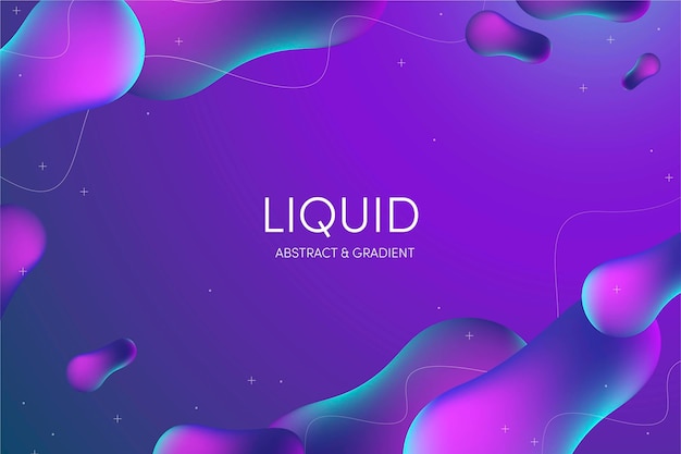 Dynamic liquid background in gradient