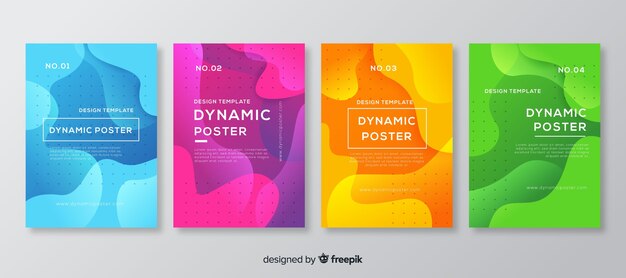 Dynamic poster template collection