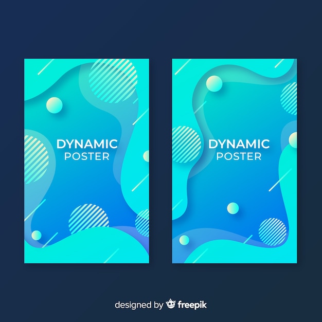 Dynamic poster template collection