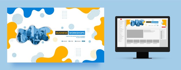 Dynamic shapes business workshop youtube channel art