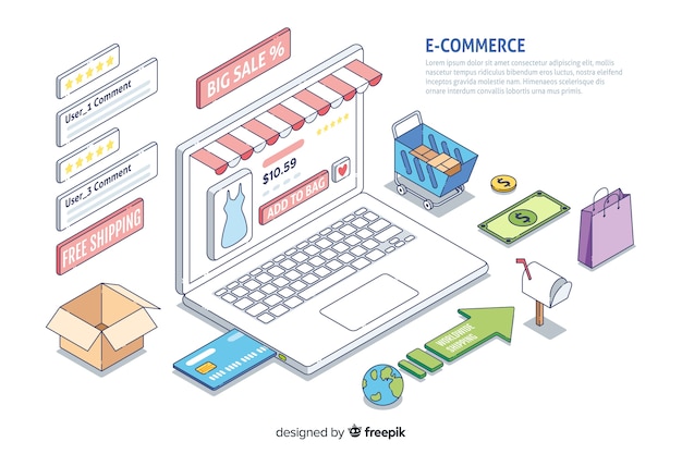 Электронная коммерция инфографики