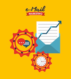 E-mail marketing illustration
