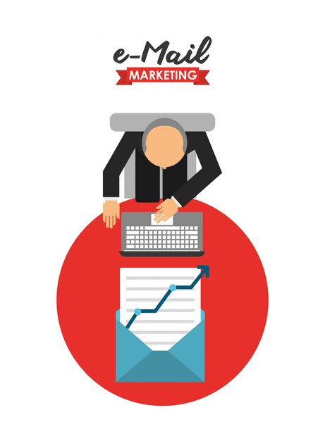 e-mail marketing illustration