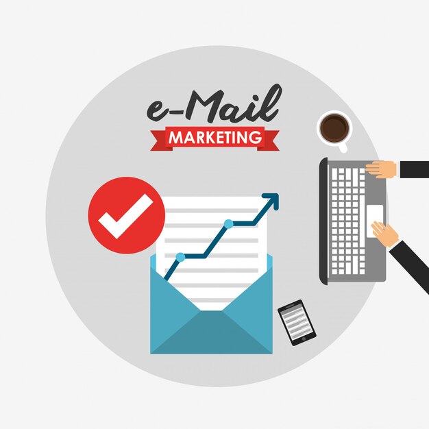 E-mail marketing illustration