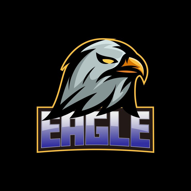 Бесплатный Вектор логотип киберспортивной команды eagle