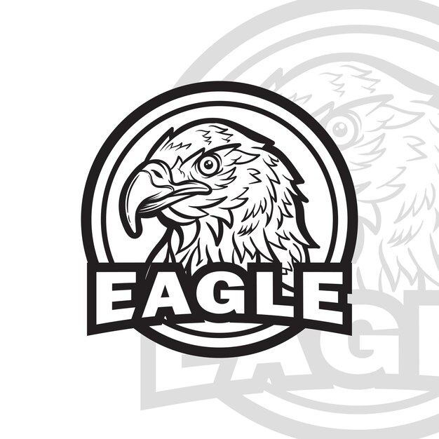 Premium Vector | Eagle head mascot logo vector