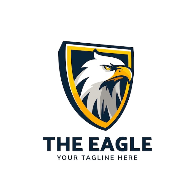 Free vector eagle logo design template