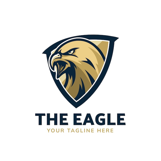 Бесплатное векторное изображение Шаблон дизайна логотипа eagle