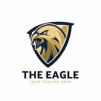 Free vector eagle logo design template