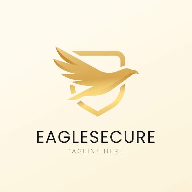 Бесплатное векторное изображение Шаблон дизайна логотипа eagle