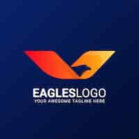 Free vector eagle logo design template