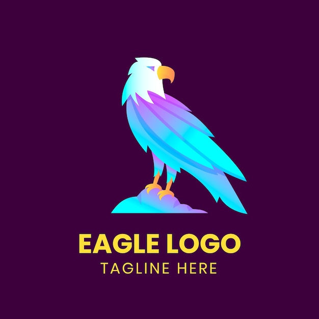 Vettore gratuito aquila logo design template