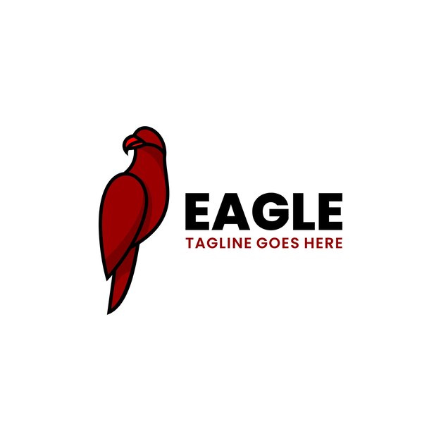 eagle mascot logo design