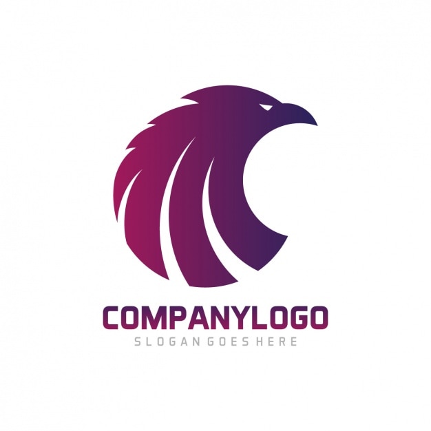 Free vector eagle shape logo template design