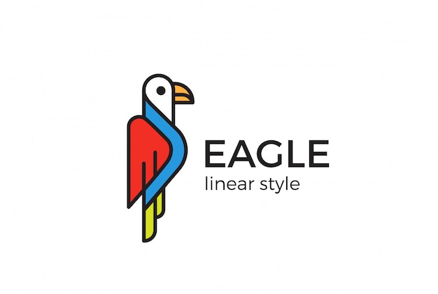 EagleLogo Линейный стиль