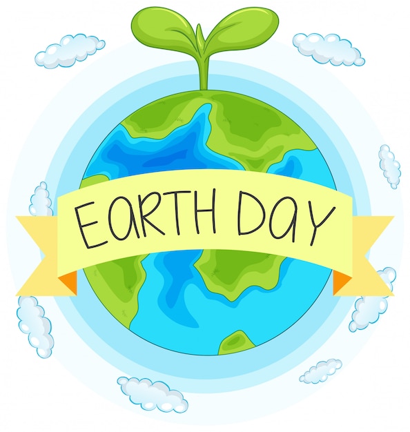 Free Vector earth day concept hand drawn illustration