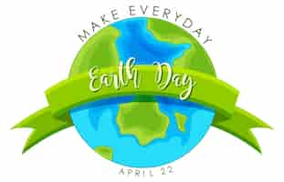 Free vector earth day concept