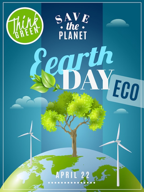 Earth Day Ecology Awareness Poster