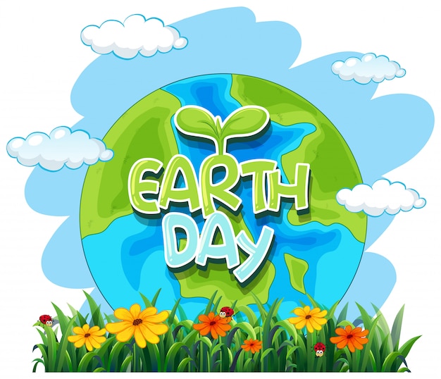 Free vector an earth day icon