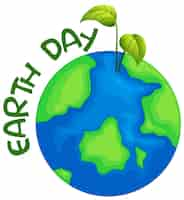 Free vector an earth day illustration