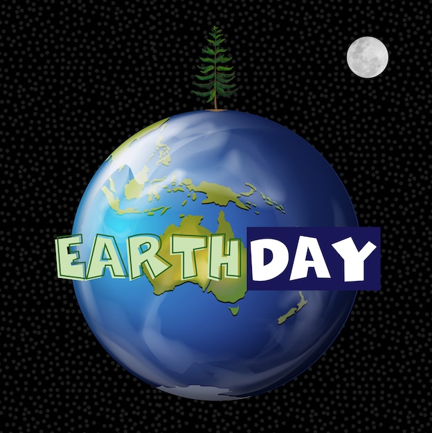 An earth day illustration