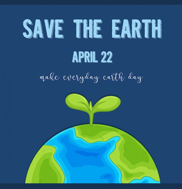 An Earth Day Logo