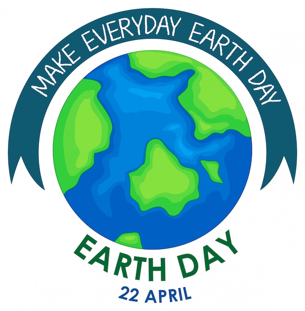 Free Vector an earth day