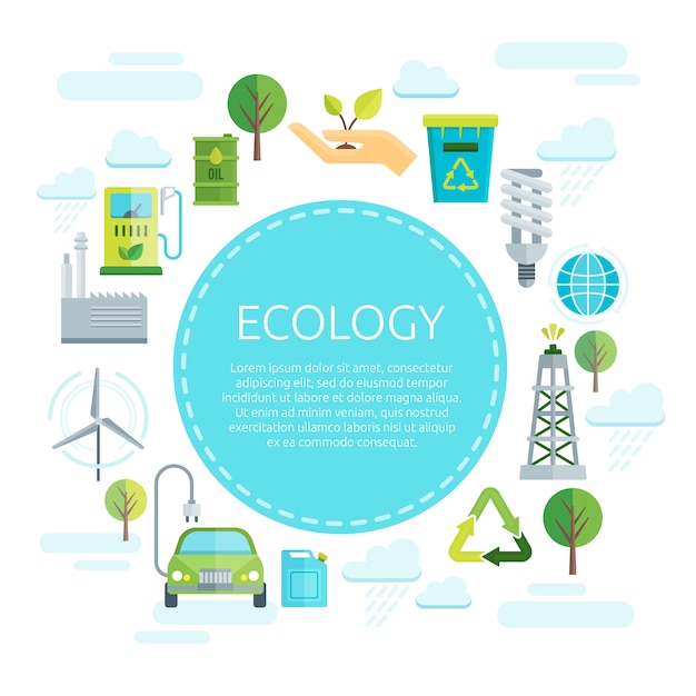 Free vector earth ecology design