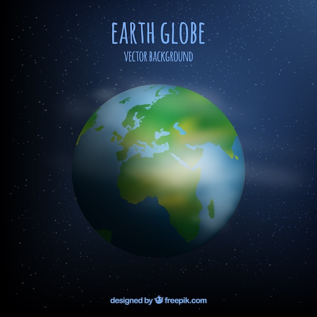 Бесплатное векторное изображение Земля фон шар вектор