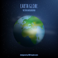 Earth globe vector background