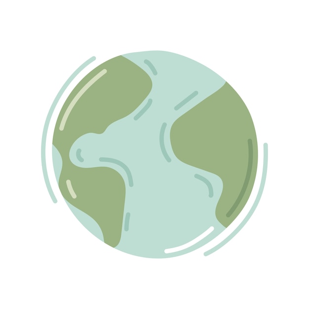 Earth planet icon vector isolated